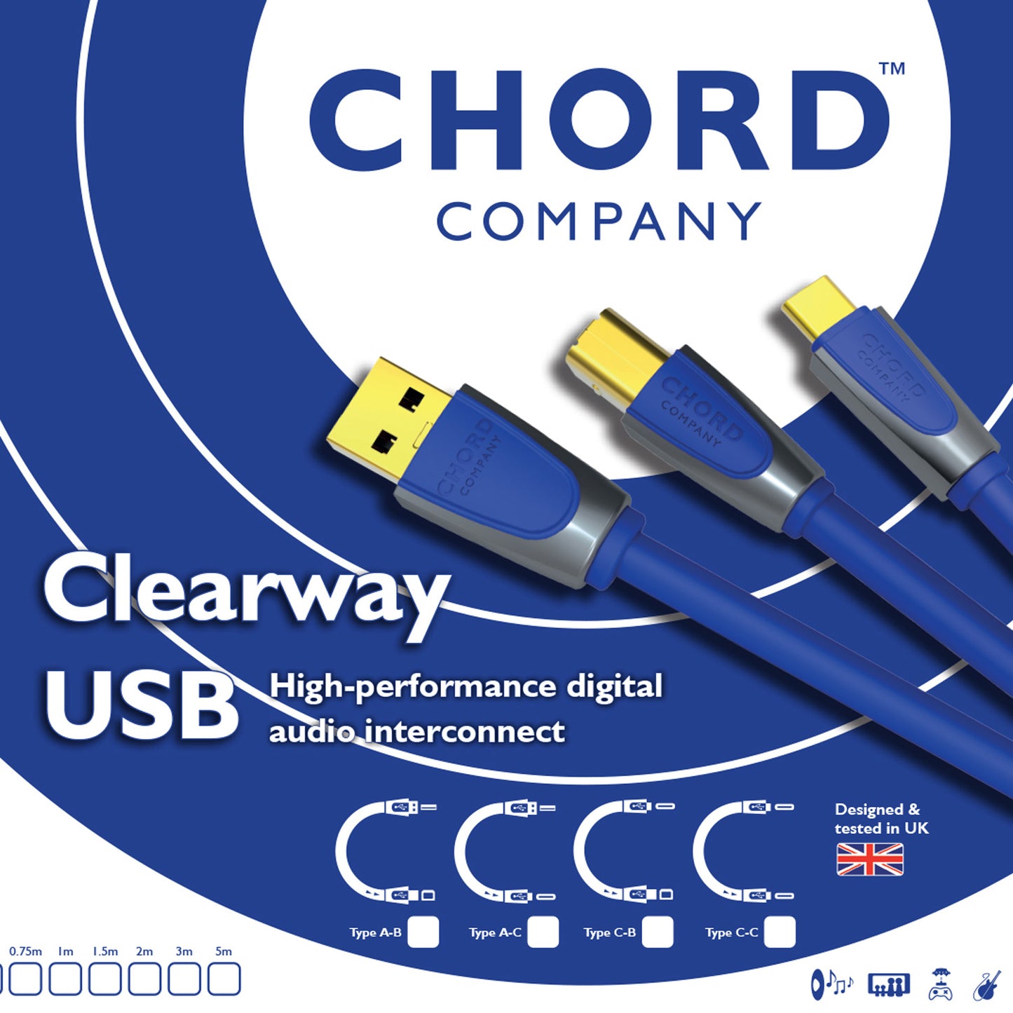 CHORD Company Clearway USB-C, 0,5 m